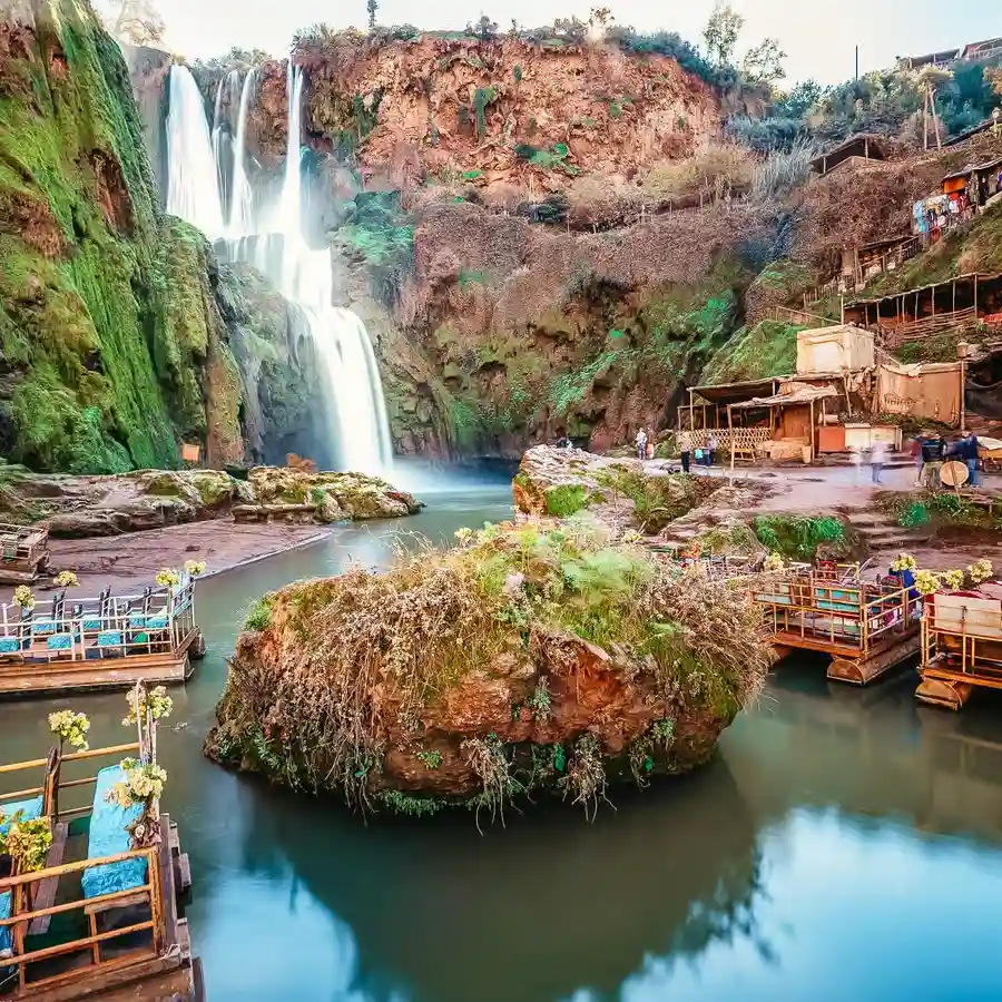 Les impressionnantes chutes d'eau des cascades d'Ouzoud
